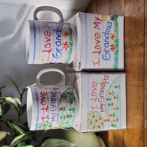 Two Vintage 10 oz. Mugs Cups